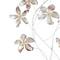 39" x 21" Multicolored Metal Floral Wall Décor with Silver Stems